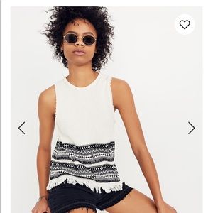 Madewell villagrove sweater tank